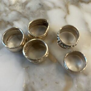 Mexican silver rings. Size 5-6